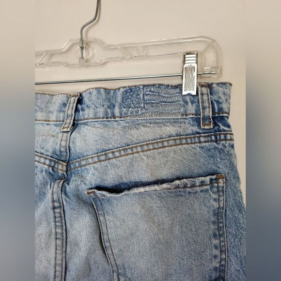 Revice Denim Jeans Straight Leg Distressed Thrashed Ripped Medium Wash Size 27 - Picture 10 of 13